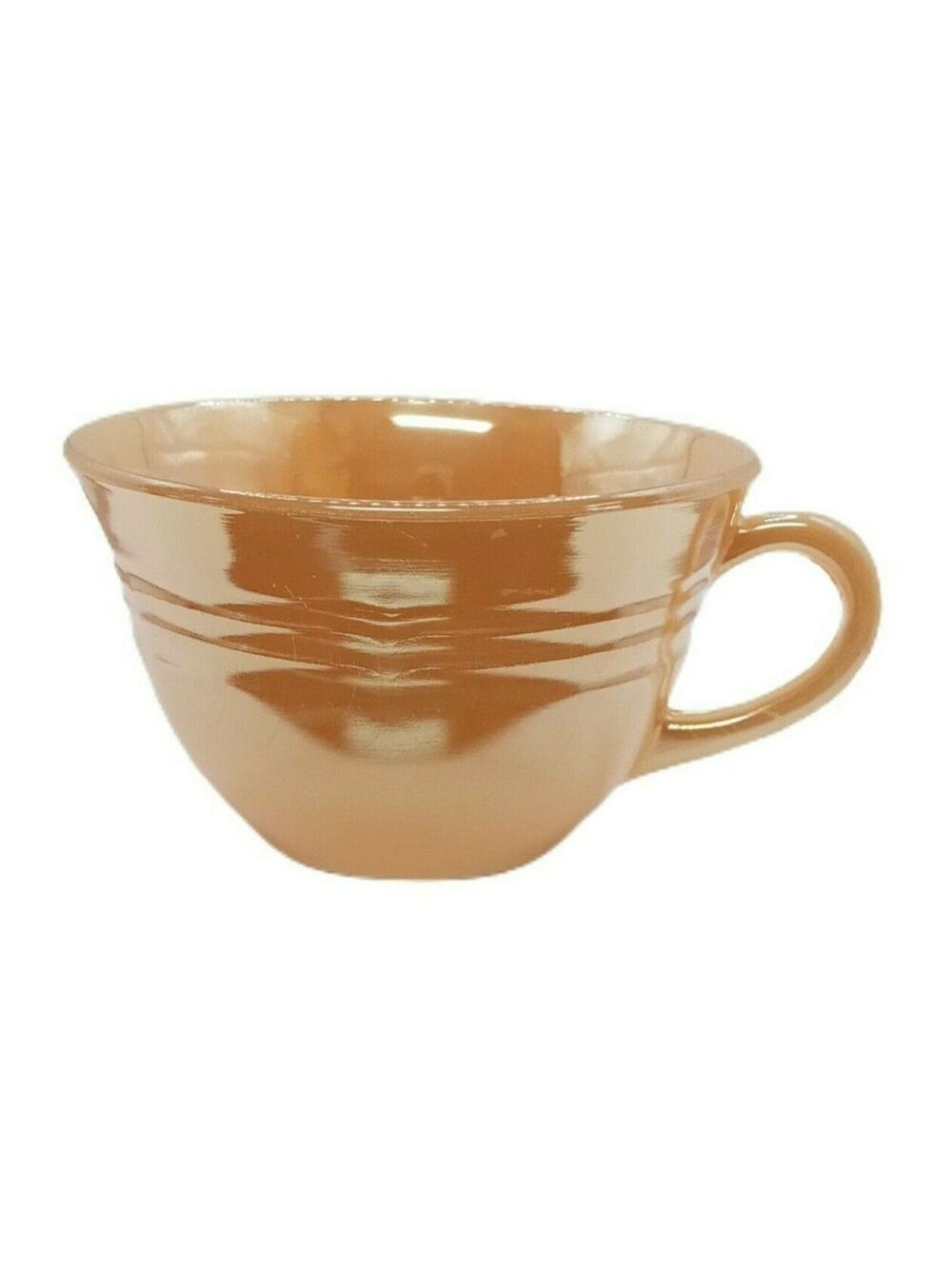✨ Fire King Peach Luster Mug ☕ Vintage MCM Oven Ware Cup